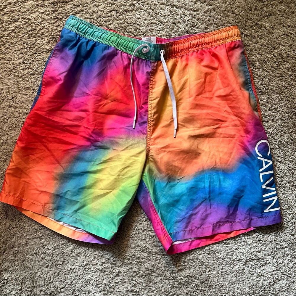 Calvin Klein Men's Multicolor Swim Shorts